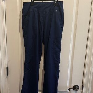 Small Tall Navy Purple Label Yoga Scrub Pant